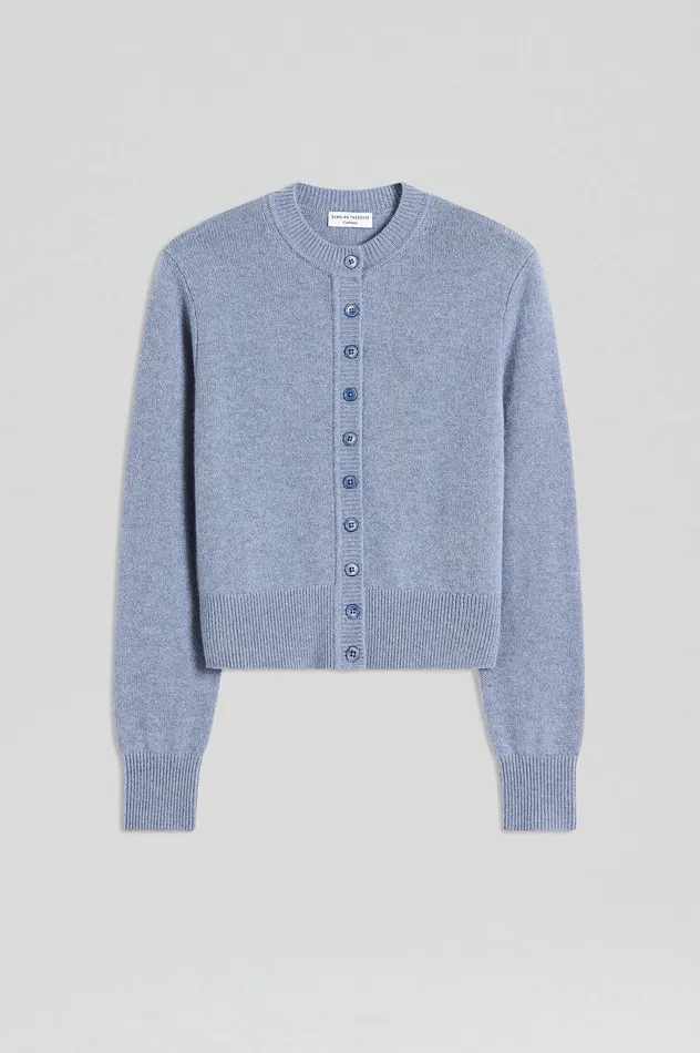 Knitwear Women Scanlan Theodore CASHMERE CARDIGAN DENIM