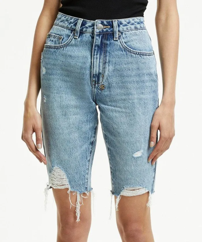 Ksubi App Laye Vibez Ruins Womens Denim Shorts