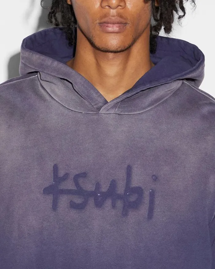 Ksubi Heritage Kash Hoodie Iced Neptune Mens Hoodies and Sweatshirts
