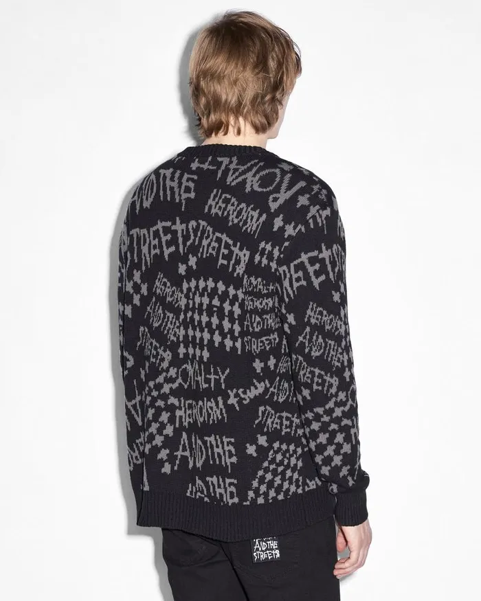 Ksubi Heroism Cardigan Black Mens Knits