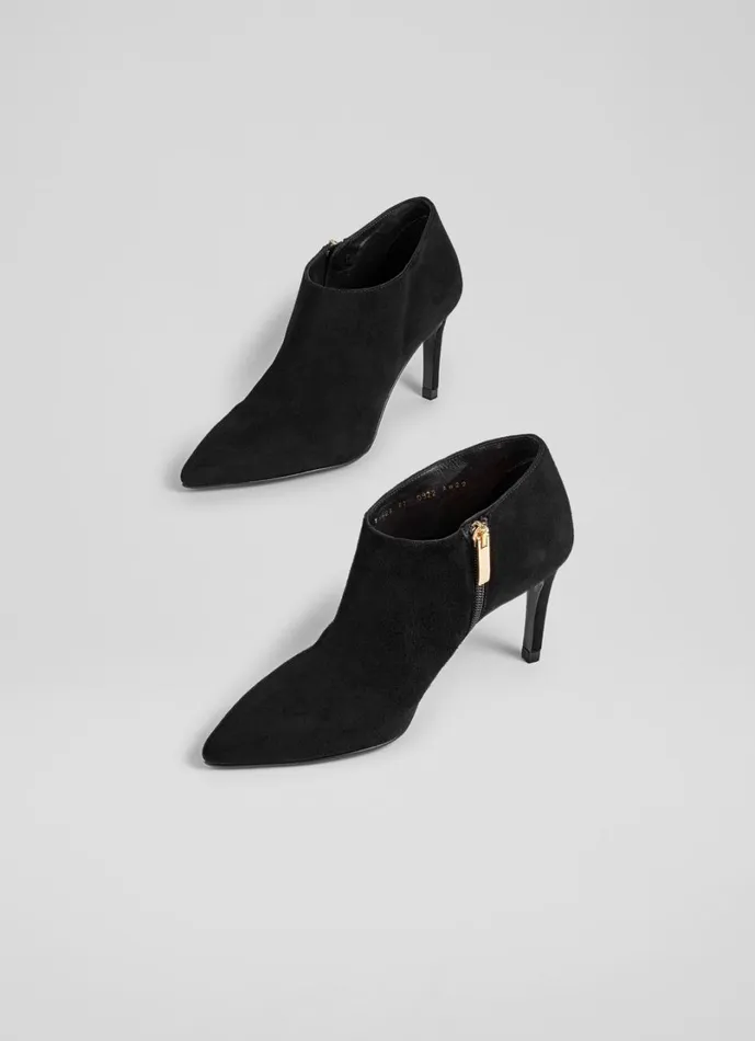 LKBennett Boots Women Elle Black Suede Shoe Boots LKBennett Boots Women Elle Black Suede Shoe Boots