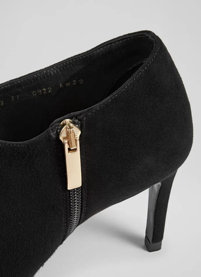 LKBennett Boots Women Elle Black Suede Shoe Boots LKBennett Boots Women Elle Black Suede Shoe Boots