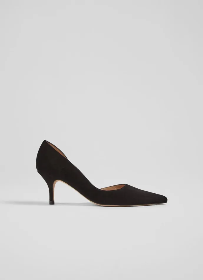 LKBennett Court Shoes Women Hazel Black Suede D039Orsay Courts