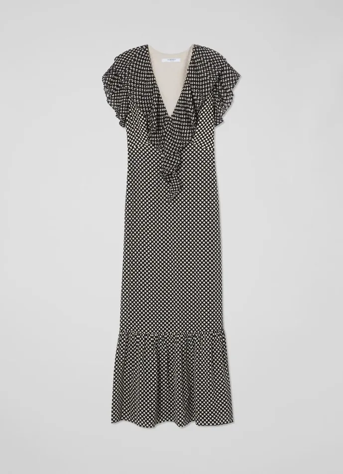 LKBennett Dresses Women Daphne Polka Dot Pleated Dress