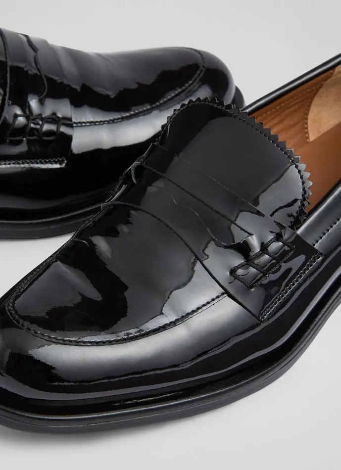 LKBennett Loafers Women Arissa Black Penny Slot Tuxe Loafer LKBennett Loafers Women Arissa Black Penny Slot Tuxe Loafer