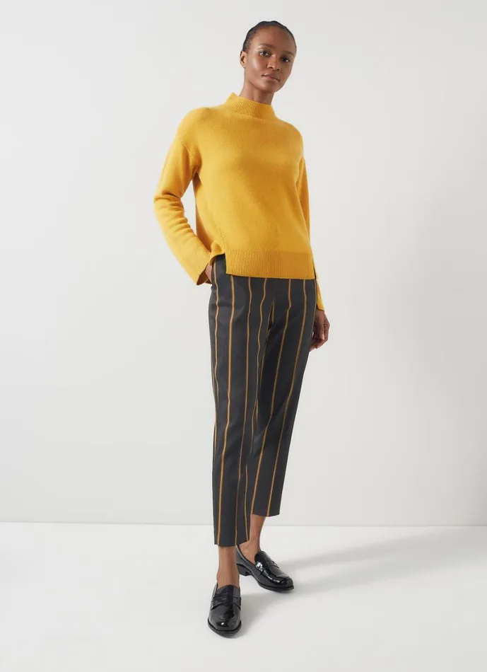 LKBennett Trousers Women Jemima Black and Conker Stripe Trouser LKBennett Trousers Women Jemima Black and Conker Stripe Trouser