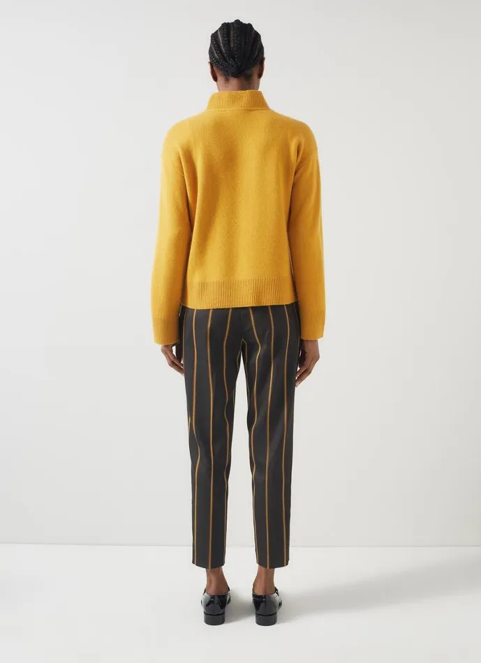 LKBennett Trousers Women Jemima Black and Conker Stripe Trouser LKBennett Trousers Women Jemima Black and Conker Stripe Trouser