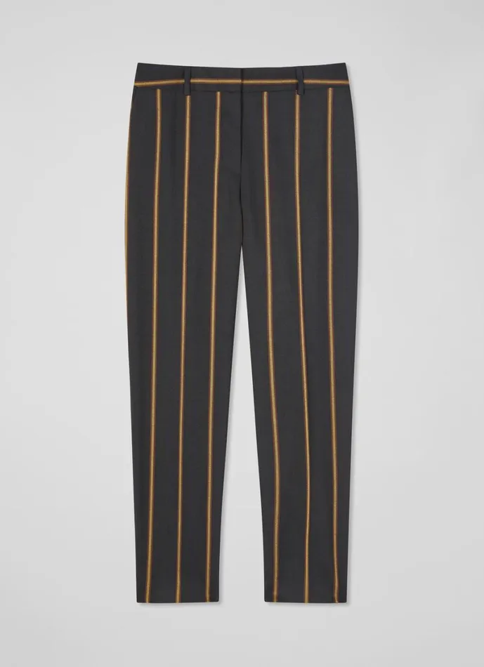 LKBennett Trousers Women Jemima Black and Conker Stripe Trouser LKBennett Trousers Women Jemima Black and Conker Stripe Trouser
