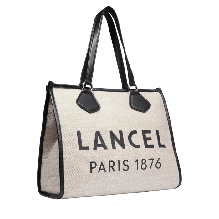 L Zip Tote Naturalblack Women Lancel Tote Bags L Zip Tote Naturalblack Women Lancel Tote Bags