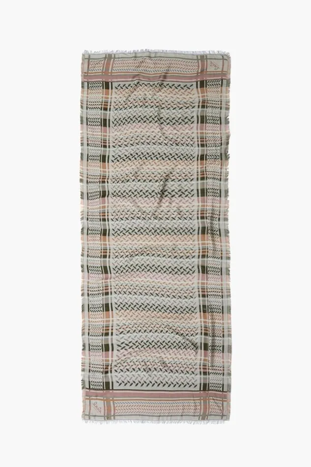 Lala Berlin Scarves and Triangles Scarf Avril Viscose Mix Dusk 8211 Women