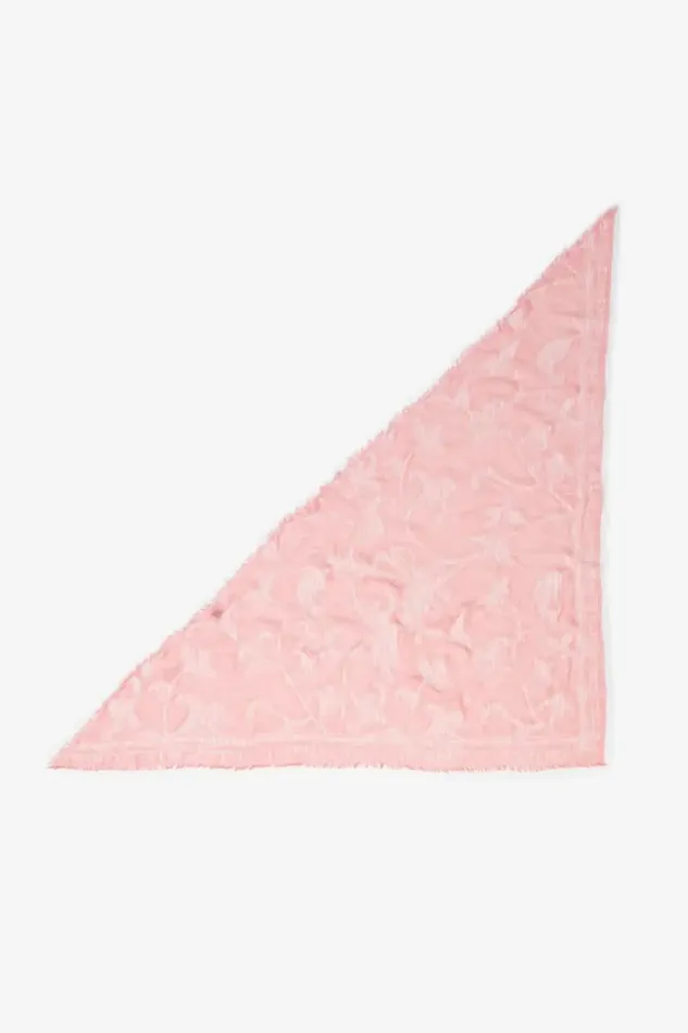 Lala Berlin Scarves and Triangles Triangle Alvid Viscose Mix Flower Fountain Pink 8211 Women