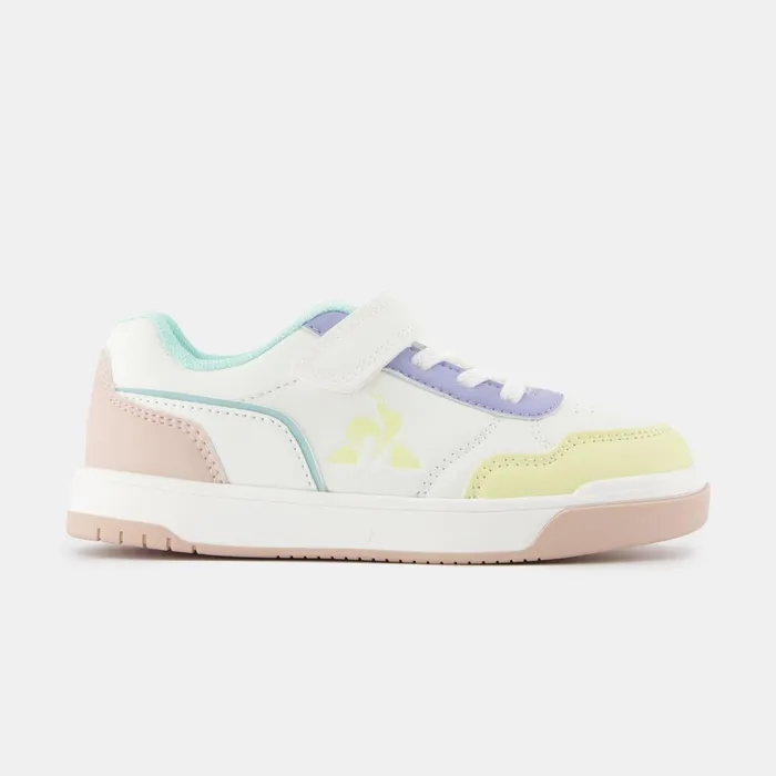 Le Coq Sportif CHAUSSURES ENFANT Shoes LCS COURT BREAKER GIRL PS Kids Optical White Pink Kids Kid Le Coq Sportif CHAUSSURES ENFANT Shoes LCS COURT BREAKER GIRL PS Kids Optical White Pink Kids Kid