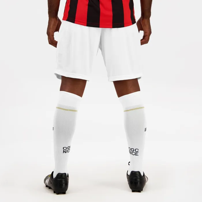 Le Coq Sportif OGC Nice 8211 Match Outfit Shorts New Optical White MenWomen Shorts Le Coq Sportif OGC Nice 8211 Match Outfit Shorts New Optical White MenWomen Shorts