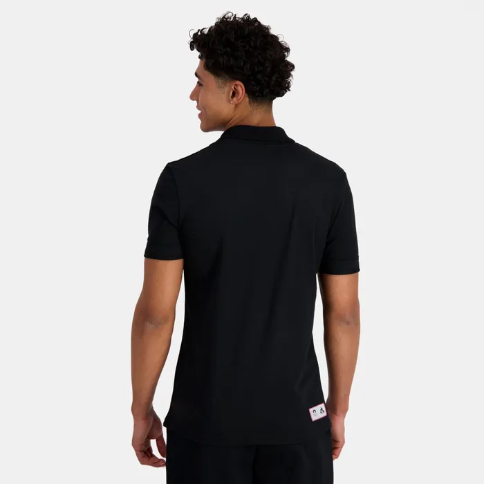 Le Coq Sportif Paris 2024 Polo Shirt Black Men Polos Shirts