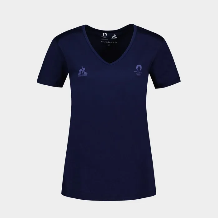 Le Coq Sportif Paris 2024 TShirt Bleu Nuit Women Tshirts Polos Shirts And Tops Le Coq Sportif Paris 2024 TShirt Bleu Nuit Women Tshirts Polos Shirts And Tops