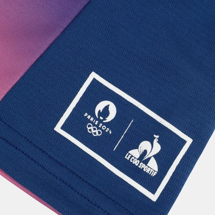 Le Coq Sportif Paris 2024 TShirt Blue Depthspink Carnation Men Tshirts And Tops Le Coq Sportif Paris 2024 TShirt Blue Depthspink Carnation Men Tshirts And Tops