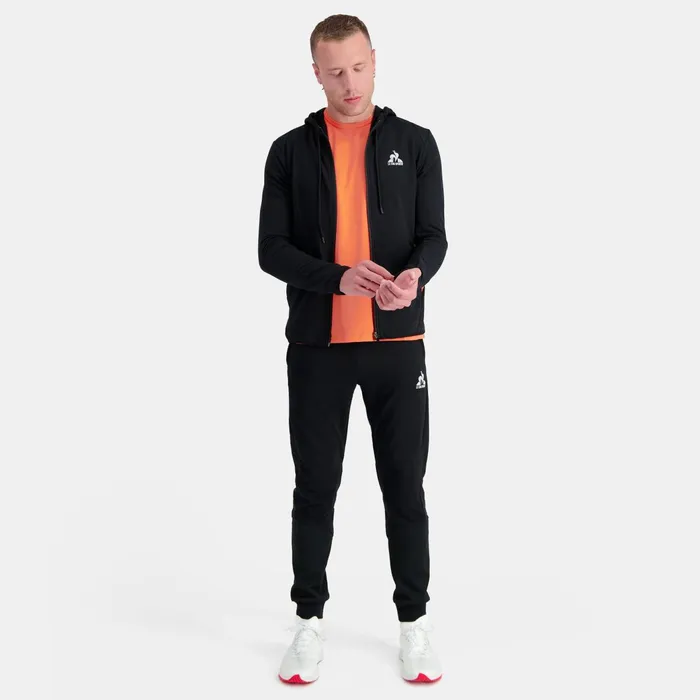 Le Coq Sportif Training Performance ZipUp Hoodie Black Men Sweatshirts