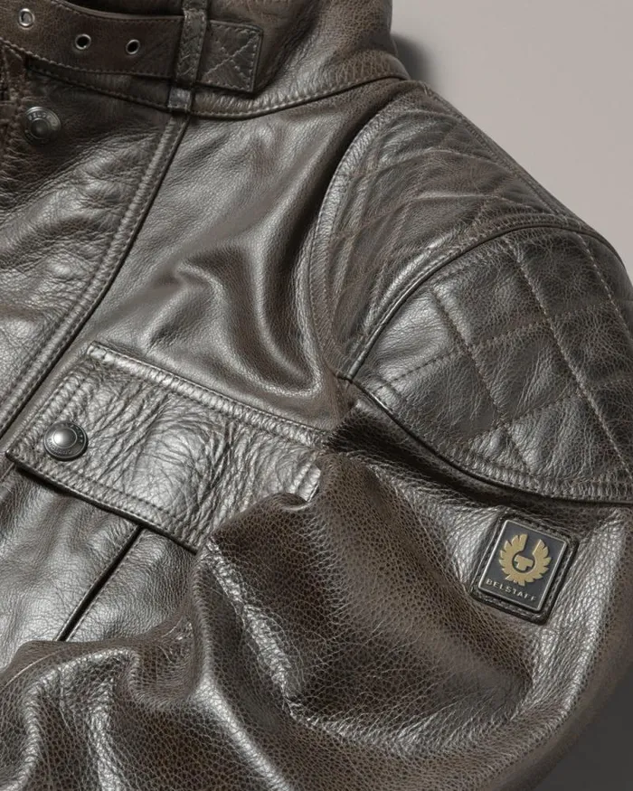 Leather Jackets Men Belstaff Brooklands Motorcycle Jacket Dark Belstaff Olive Leather Jackets Men Belstaff Brooklands Motorcycle Jacket Dark Belstaff Olive