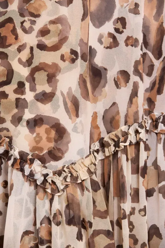 Leopard Sonata Georgette Ballerina Dress Multi Women Needle and Thread Dresses