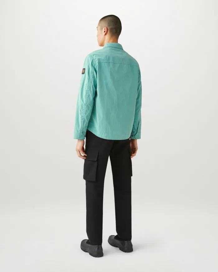 Lightweight Jackets Men Belstaff Hauler Overshirt Oil Blue Lightweight Jackets Men Belstaff Hauler Overshirt Oil Blue