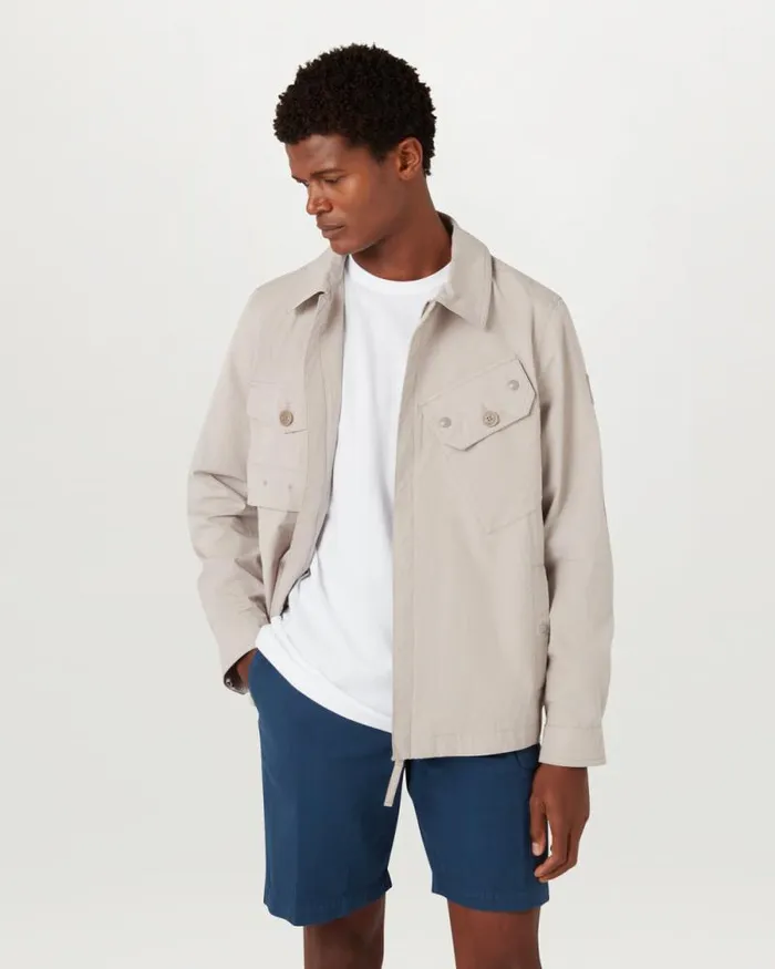 Lightweight Jackets Men Belstaff Rig Jacket Light Pumice Lightweight Jackets Men Belstaff Rig Jacket Light Pumice