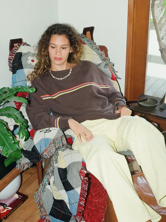 Lisa Says Gah 8220I Can8217t Believe it8217s Not Vintage8221 Crewneck Athletic Stripe Women Sweaters Lisa Says Gah 8220I Can8217t Believe it8217s Not Vintage8221 Crewneck Athletic Stripe Women Sweaters