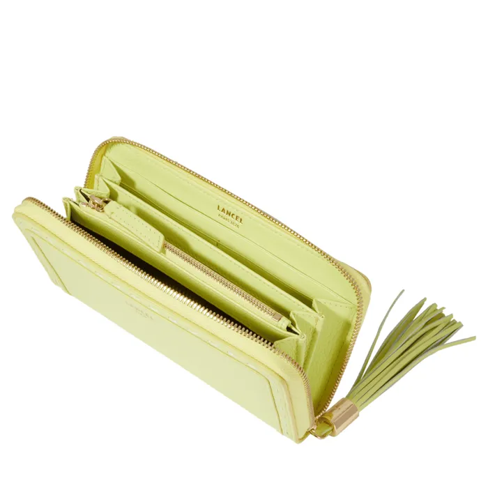 Long Zipped Wallet Lime Women Lancel Wallet Long Zipped Wallet Lime Women Lancel Wallet