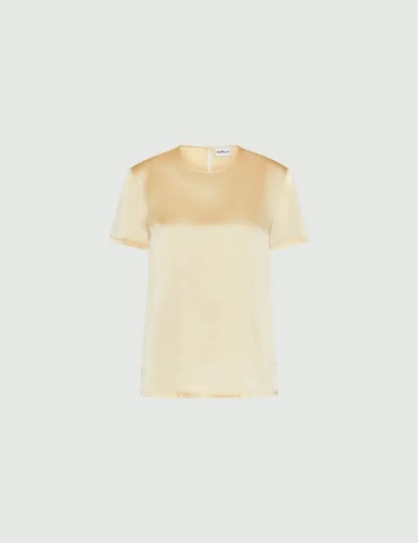 Marella Shirts Women Silk Tblouse Yellow