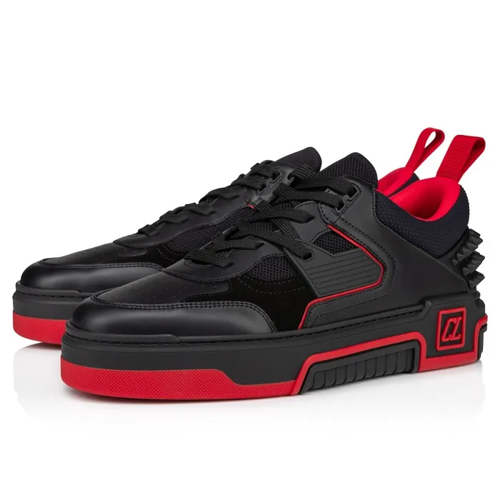 Men Astroloubi Sneakers 8211 Calf Leather And Suede 8211 Black Christian Louboutin Sneakers Men Astroloubi Sneakers 8211 Calf Leather And Suede 8211 Black Christian Louboutin Sneakers