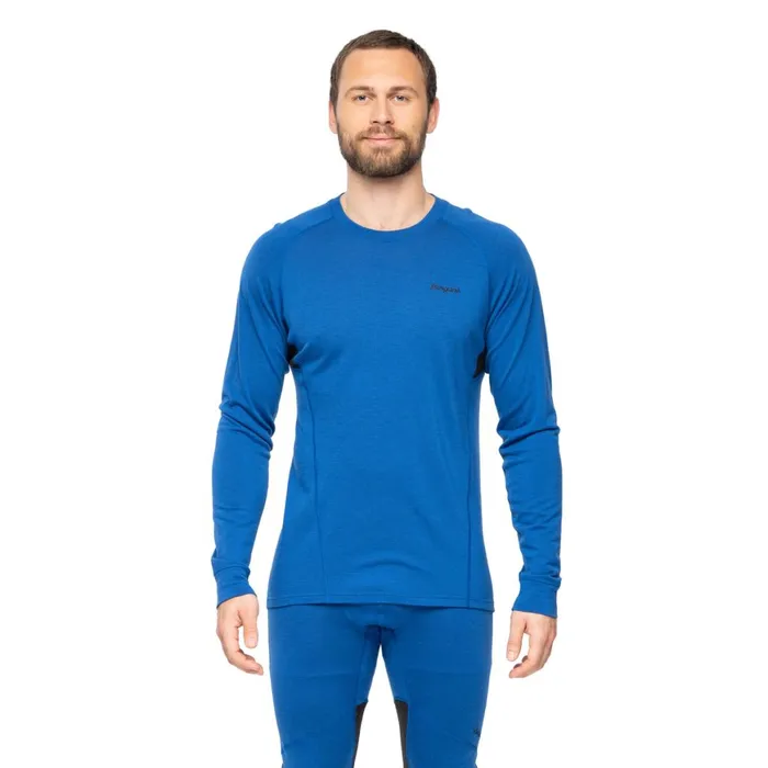 Men Bergans Of Norway Wool Longsleeved Shirts InnerPure Merino Long Sleeve Dusty Space Blue Black Men Bergans Of Norway Wool Longsleeved Shirts InnerPure Merino Long Sleeve Dusty Space Blue Black