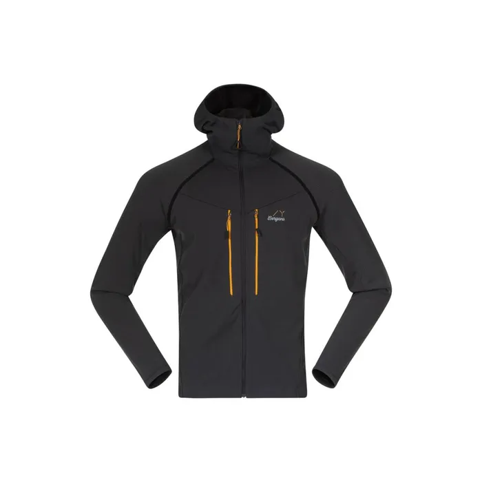 Men Bergans Of Norway Wool Y Mountainline Wooltech Midlayer Jacket Dark Shadow Grey