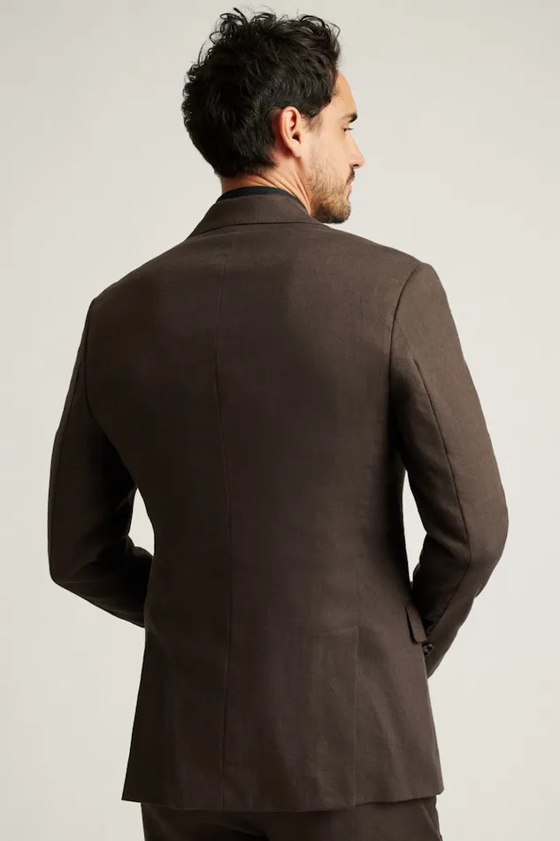 Men Bonobos Blazers and Sport Coats Jetsetter Italian Linen Blazer Dark Brown Men Bonobos Blazers and Sport Coats Jetsetter Italian Linen Blazer Dark Brown