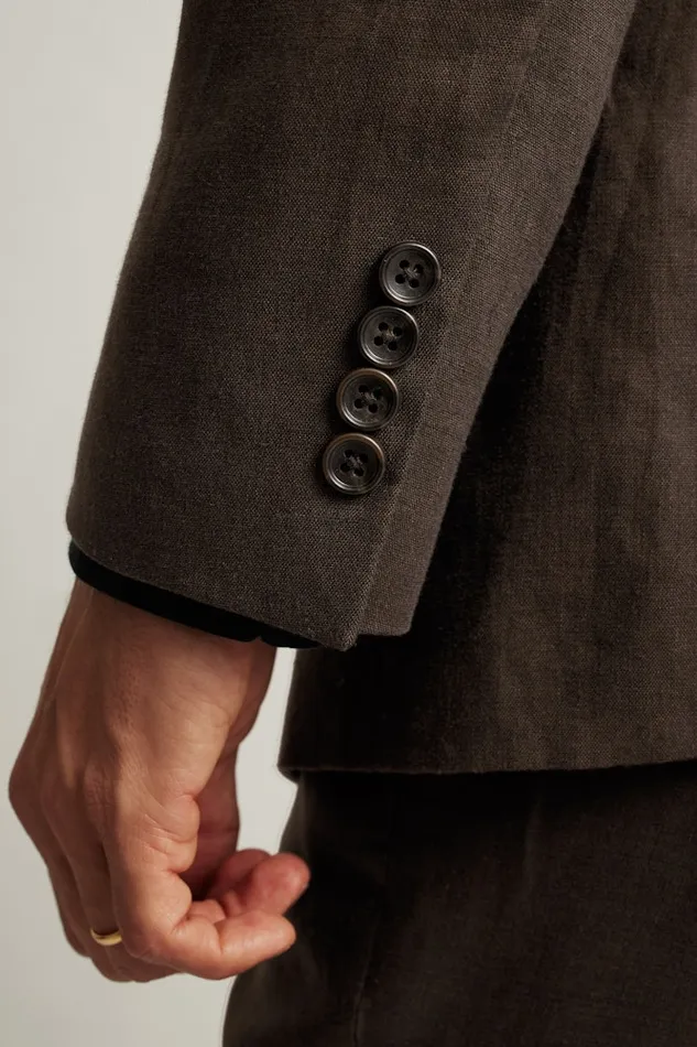 Men Bonobos Blazers and Sport Coats Jetsetter Italian Linen Blazer Dark Brown Men Bonobos Blazers and Sport Coats Jetsetter Italian Linen Blazer Dark Brown