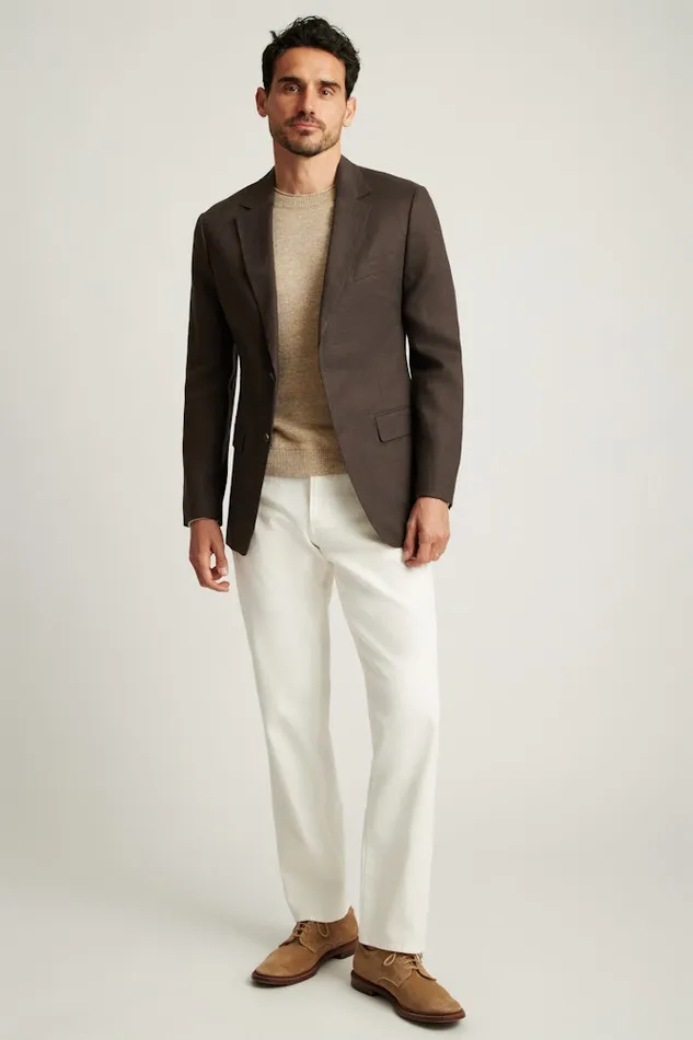 Men Bonobos Blazers and Sport Coats Jetsetter Italian Linen Blazer Dark Brown Men Bonobos Blazers and Sport Coats Jetsetter Italian Linen Blazer Dark Brown