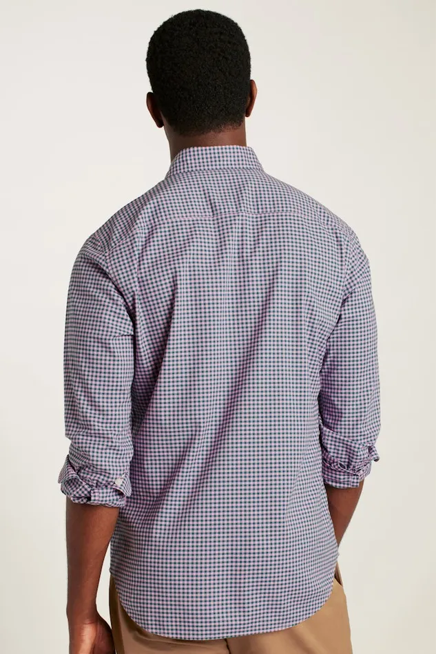 Men Bonobos Casual Shirts Stretch Everyday Shirt Bonobos Cotton Button Down Shirt Rose Teal Gingham Men Bonobos Casual Shirts Stretch Everyday Shirt Bonobos Cotton Button Down Shirt Rose Teal Gingham