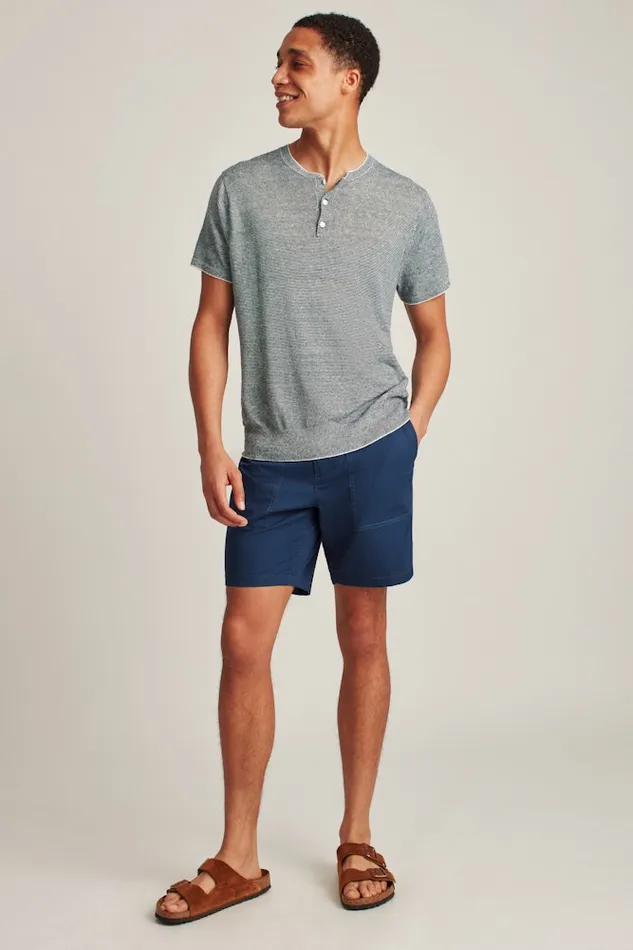 Men Bonobos Casual Shorts Ripstop Fatigue Shorts Deep Space