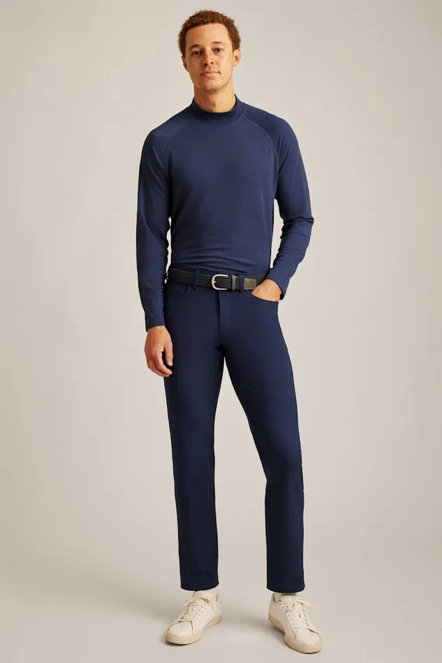Men Bonobos Crew and VNeck Sweaters Playthrough Performance Pullover Navy