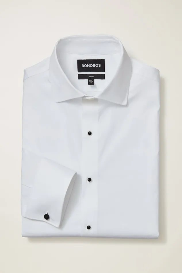 Men Bonobos Formal Dress Shirts Empire Stretch Tuxedo Shirt White With Studs Men Bonobos Formal Dress Shirts Empire Stretch Tuxedo Shirt White With Studs