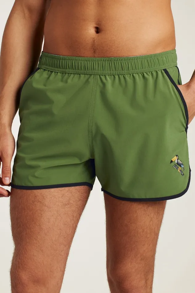 Men Bonobos Swim Trunks Rewind It Back With Bonobos039 Retro Throwback Swim Trunks Green Toucan Embroidery Men Bonobos Swim Trunks Rewind It Back With Bonobos039 Retro Throwback Swim Trunks Green Toucan Embroidery