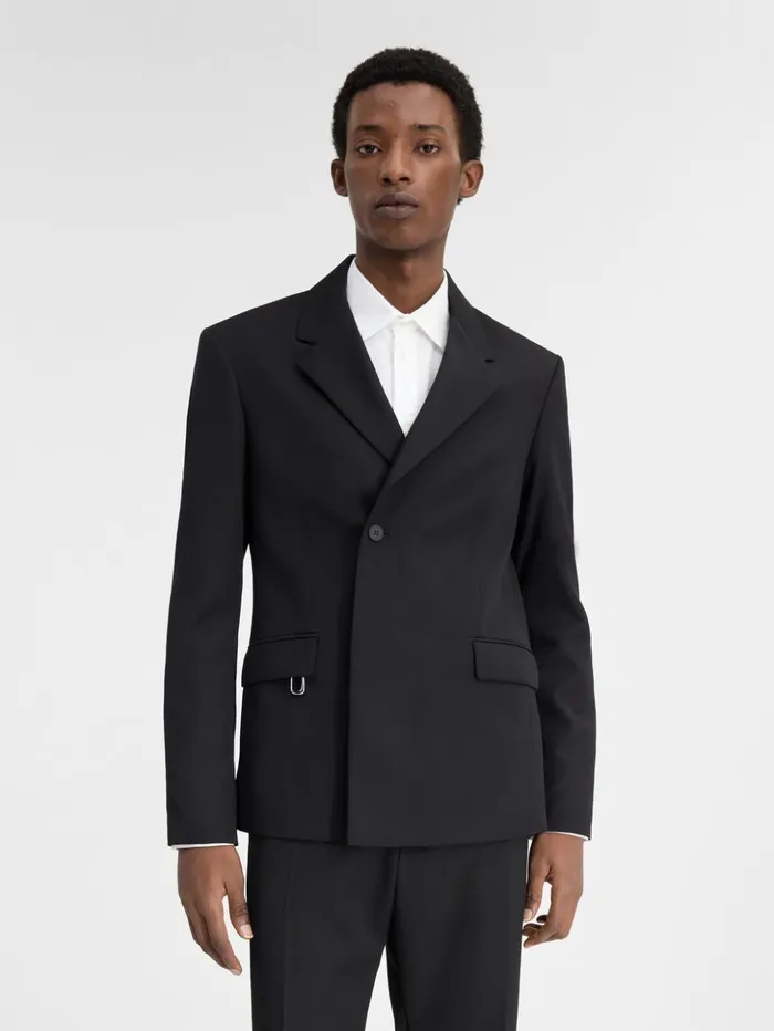 Men Coats and Jackets JACQUEMUS The Melo Jacket Black Men Coats and Jackets JACQUEMUS The Melo Jacket Black