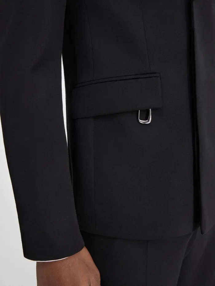 Men Coats and Jackets JACQUEMUS The Melo Jacket Black Men Coats and Jackets JACQUEMUS The Melo Jacket Black