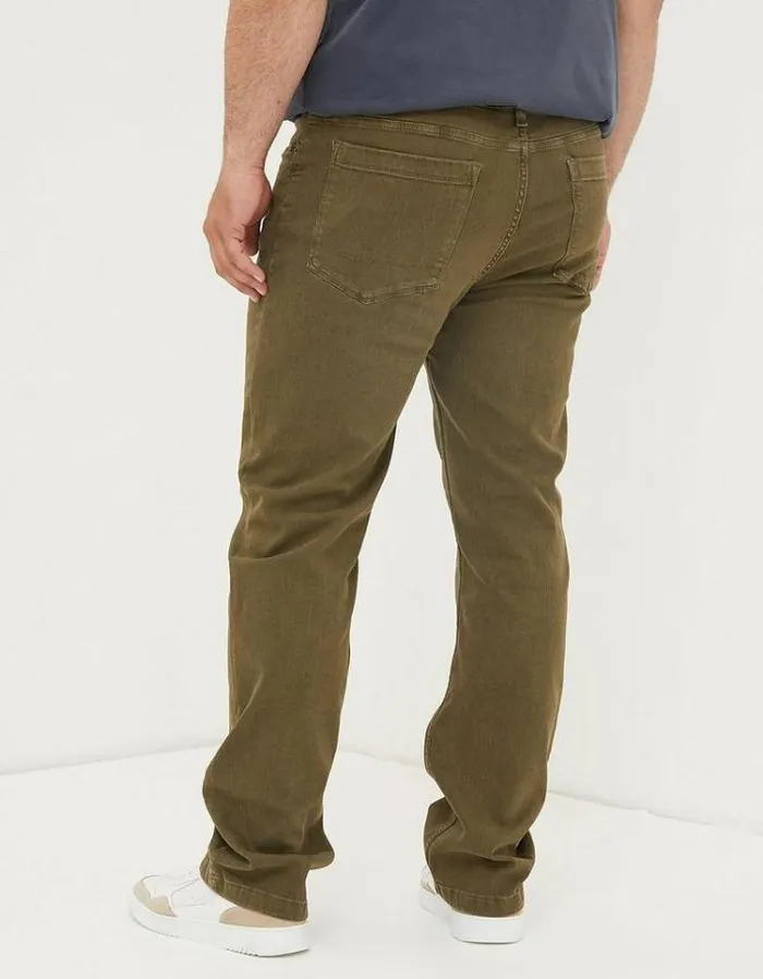 Men FatFace Men039s Sale Straight 5 Pocket Jeans Khaki Green