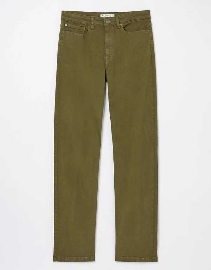 Men FatFace Men039s Sale Straight 5 Pocket Jeans Khaki Green