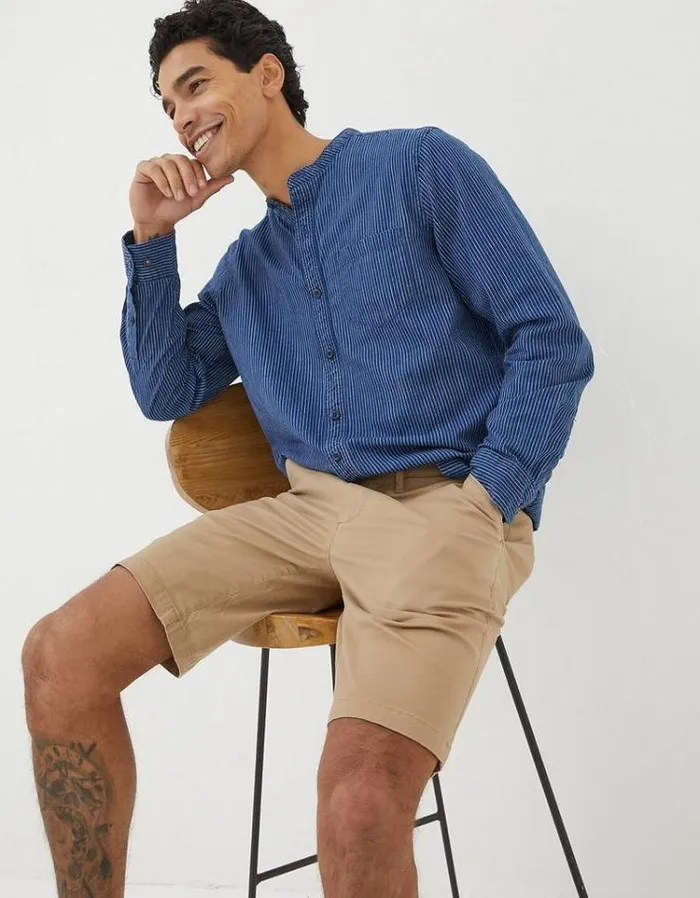 Men FatFace Shorts Mawes Chino Shorts Dark Stone