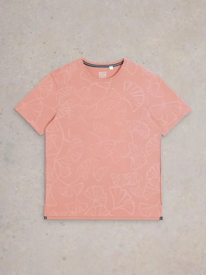 Men Floral Printed Tee Pink Print White Stuff TShirts Men Floral Printed Tee Pink Print White Stuff TShirts