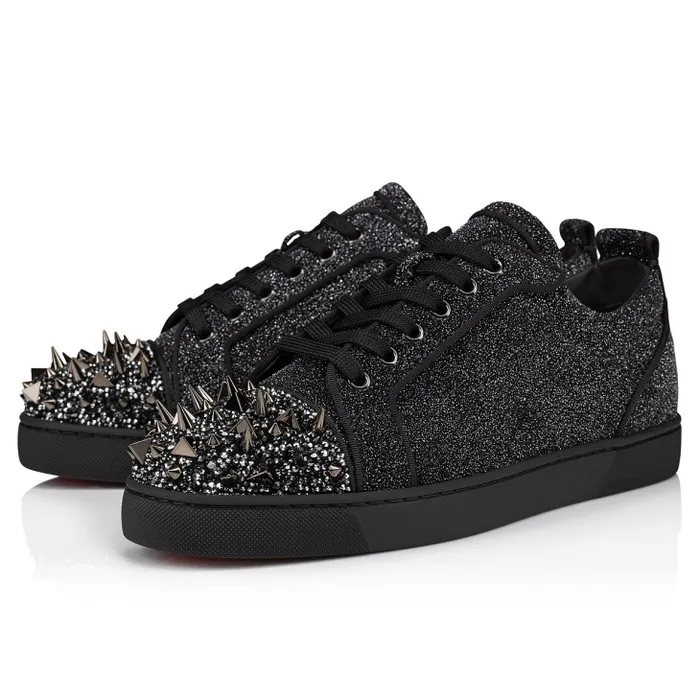 Men Louis Junior P Pik Pik Strass Sneakers 8211 Suede Leather Comete And Strass 8211 Black Christian Louboutin Sneakers Men Louis Junior P Pik Pik Strass Sneakers 8211 Suede Leather Comete And Strass 8211 Black Christian Louboutin Sneakers