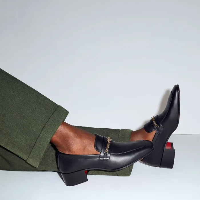 Men MJ Moc 40 Mm Loafers 8211 Calf Leather 8211 Black Christian Louboutin Loafers and Moccasins Men MJ Moc 40 Mm Loafers 8211 Calf Leather 8211 Black Christian Louboutin Loafers and Moccasins