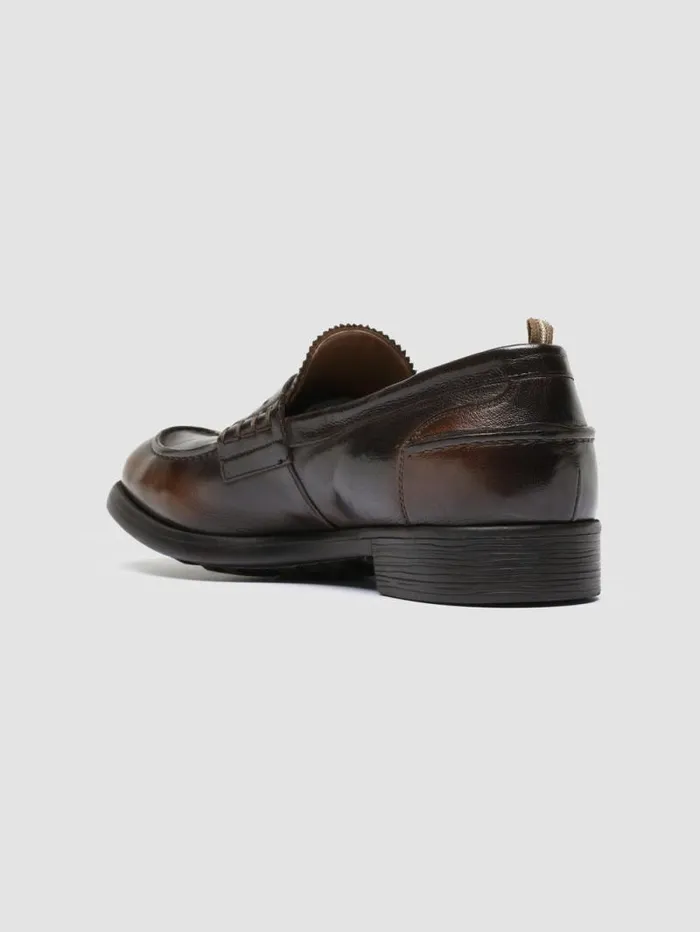 Men Officine Creative Footwear CHRONICLE 056 Brown Leather Penny Loafers Men Officine Creative Footwear CHRONICLE 056 Brown Leather Penny Loafers