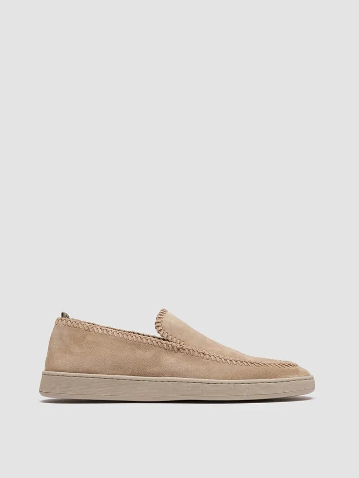 Men Officine Creative Footwear HERBIE 011 Beige Suede Penny Loafers