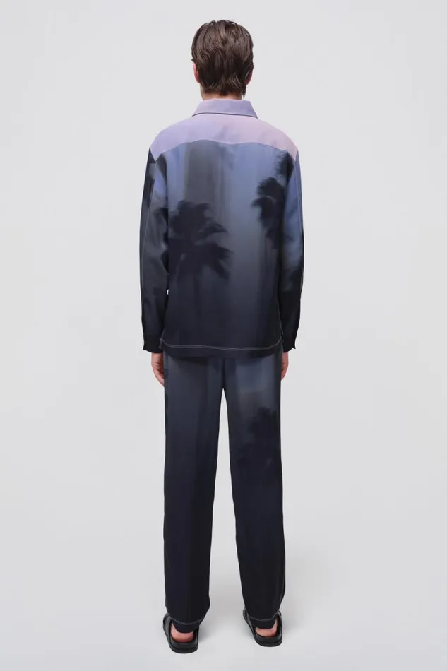 Men Pants and Bottoms Jonathan Simkhai Allister Pants Black Palm Print Pants Men Pants and Bottoms Jonathan Simkhai Allister Pants Black Palm Print Pants